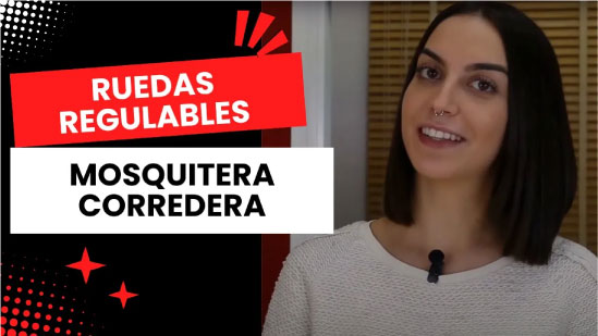 Mosquiteras correderas con ruedas regulables en altura