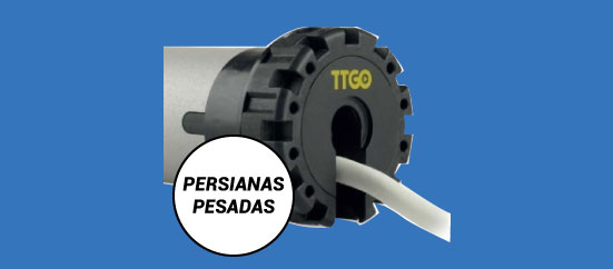 Motor persianas metálicas pesadas