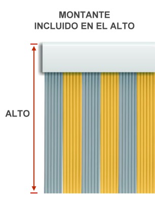 Cortina Para Puertas Antimoscas Exterior Aluminio – Mar SB