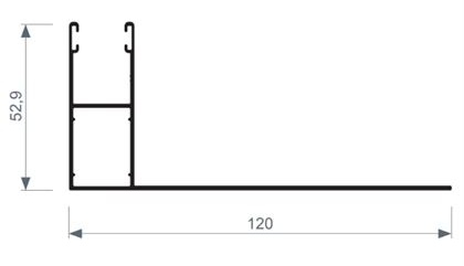 Guía Pala Persiana 120mm