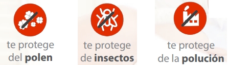 mosquitera enrollable lateral puertas protección insectos